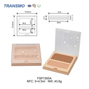 Proveedor de Envases Cosméticos Vacíos de Plástico para Paletas de Sombras de Ojos y Polvos de Rubor al por Mayor, Envases de Perfume de 5.0+4.5ml - Product Image 2