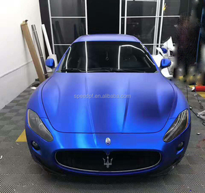 ฟิล์มเคลือบเงาสีขาวดำ1.52*18ม. แผ่นฟิล์มน้ำแข็งซาตินสีม่วงความหนืดต่ำนำเข้า - Product Image 6