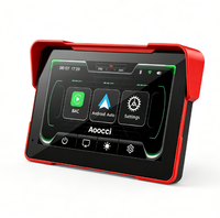 Aoocci C7 700-Nit Carplay Moto, faible consommation d'énergie, anti-vibrations, avec navigation GPS, Bluetooth pour moto