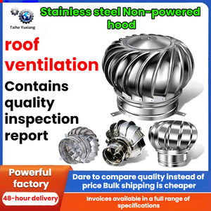201/304 स्टेनलेस स्टील वर्षा प्रमाण औद्योगिक टरबाइन निकास कोई बिजली पवन हुड संचालित वेंटिलेटर छत पंखे वेंटिलेशन - Product Image 2