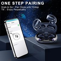 Auriculares Bluetooth de Oreja Abierta Totalmente Impermeables IPX7, 7 Horas de Llamadas, Larga Duración en Espera, Auriculares para Gimnasio y Correr