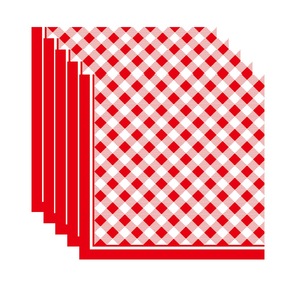 Articoli per Feste <span class=keywords><strong>a</strong></span> Tema Scacchiera Rossa All'Ingrosso, Piatti, Bicchieri e Tovaglioli di Carta Usa e Getta, Decorazioni per Feste di Compleanno - Product Image 4