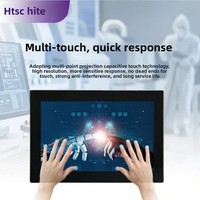 PC tout-en-un industriel à écran tactile HT-2700, écran large, capacité de montage mural, personnalisable, 0 Go de disque dur, en stock, I3