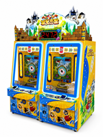 LECHUANG Machine d'arcade commerciale en métal, plastique et acrylique, personnalisable, avec système de récompense par jetons et médailles en anglais, équipement de jeu pour la famille