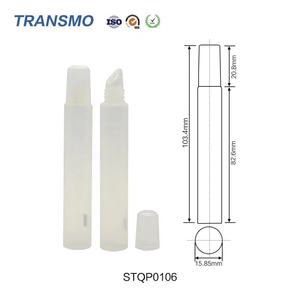 Empty Lipgloss <b>Cheap</b> Squeeze Tubes Customized logo <b>Lip</b> Balm White Container <b>Lip</b> Blam Tube Packaging Plastic Tubes - Product Image 2