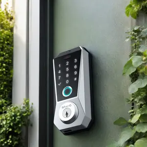 Умный замок высокой безопасности Tuya цифровой умный дверной замок с Wi-Fi Электрический доступ к отпечаткам пальцев с картой памяти для хранения данных