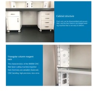 Table de console de banc d'essai de laboratoire de surface en PP tout acier moderne Yazhi avec panneau en bois de bouleau pour l'utilisation scolaire d'atelier d'hôpital