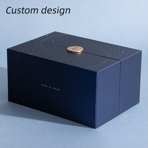 Emballage rigide de luxe avec double porte ouverte personnalisé coffret cadeau maquillage à fermeture magnétique boîtes en papier avec insertion pour outils de beauté et soins de la peau - Product Image 5