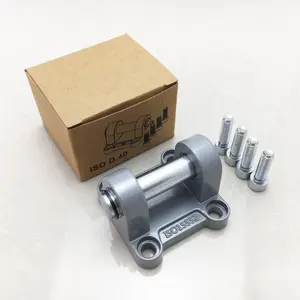 Seri CB ISO Si DNC Bahan Aluminium Silinder Pneumatik Aksesoris Silinder Pneumatik Dukungan Kit