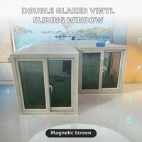 Ventanas y Puertas Corredizas Horizontales de PVC con Doble Acristalamiento, Resistentes a Huracanes, con Aislamiento Térmico para Viviendas Modernas