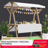 Stand de présentation mobile pliable rectangulaire pour marché de nuit, petite table-chariot, chariot à fleurs, promotion de stand de rue