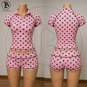 Set Loungewear <span class=keywords><strong>Donna</strong></span> 2026 Stampa Leopardata Personalizzabile con LOGO, Fascia per Capelli, Maglia Raglan <span class=keywords><strong>e</strong></span> <span class=keywords><strong>Pantaloncini</strong></span> Aderenti - Set Yoga 3 Pezzi per <span class=keywords><strong>Donna</strong></span> - Product Image 4