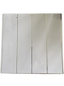 Panel <span class=keywords><strong>de</strong></span> pared <span class=keywords><strong>de</strong></span> <span class=keywords><strong>pvc</strong></span> blanco cromado, falso <span class=keywords><strong>techo</strong></span> suspendido, <span class=keywords><strong>precio</strong></span> <span class=keywords><strong>de</strong></span> fábrica, 250mm - Product Image 3