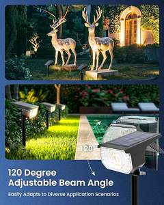 <span class=keywords><strong>Spot</strong></span> solaire extérieur étanche IP67 60 LED Projecteurs de paysage 3CCT Projecteur de jardin pour arbre Cour Jardin Maison - Product Image 5