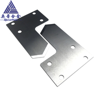 Lames de raclage en carbure cémenté YG6X en forme de L personnalisées (modèle à particules de 0,8 µm 86*60x17,5x0,78 mm) pour le placage des bords en menuiserie