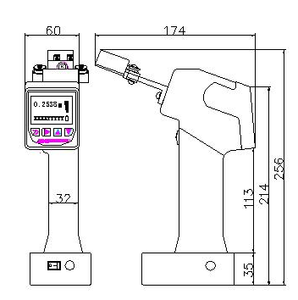 Le jauge de diamètre laser portatif LMP-02 est utilisé pour mesurer le diamètre extérieur des fils, câbles et fibres optiques sans contact. - Product Image 2