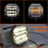 Phare de conduite 80W personnalisable avec logo RGB, 7 pouces, étanche IP67, haute luminosité pour éclairage tout-terrain