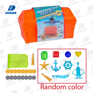 Ensemble de jouets de piscine d'été Gem de plongée en forme de diamant coloré avec <span class=keywords><strong>coffre</strong></span> au trésor, parfait pour l'aventure sous-marine et les célébrations de fête - Product Image 1