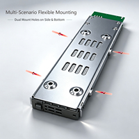 UNESTECH ST9313 Rak Mobile Enclosure SSD M.2 NVMe PCIe 4.0 yang Dapat Dilepas Dengan 1 X SlimSAS SFF-8654 4i