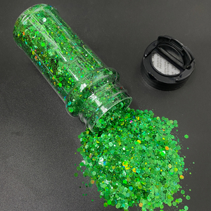 Poudre de paillettes en vrac 57g pour shaker - Mélange de paillettes fines <span class=keywords><strong>et</strong></span> épaisses pour loisirs créatifs, slime, résine époxy, vernis à ongles <span class=keywords><strong>et</strong></span> maquillage de festival - Product Image 6