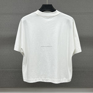 T-shirts en coton 100% surdimensionnés personnalisés, de haute qualité, col rond, décontractés, courts, impression sérigraphique, t-shirts graphiques lourds - Product Image 4