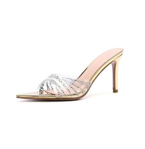 Zapatos de Tacón Alto Negros con Suela Roja para Mujer, Tacón Delgado, Sexy, para Discotecas, Primavera Otoño 2026, Nuevo Estilo, Parte Superior de PU, Adorno Metálico - Product Image 5
