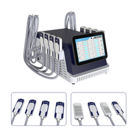 Appareil professionnel de remodelage corporel à 8 poignées, électrostimulation EMS, coussinets rafraîchissants et affichage de la température
