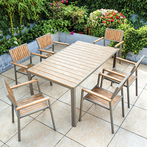 Bán Đồ Nội Thất Thời Trang Mới Chuyên Nghiệp Bàn Gỗ Nhựa Ngoài Trời Vườn Ăn Uống Ngoài Trời - Product Image 2