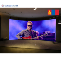 Canbest P0.9 P1.2 P1.5 P1.8 P2 P3 Pantalla LED Curva Flexible para Interiores, 900cd, Panel LED Ultrafino Cilíndrico para Túneles