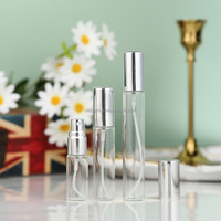 2ml 3ml 5ml 10ml petit flacon de parfum vide en forme de stylo avec couvercle en or et argent stylo en forme de flacon de parfum en verre