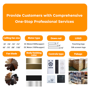 <strong>Best</strong> Sellers Modern Design DC Motor and 3 Solid Wood Blades Remote Control <strong>Ceiling</strong> <strong>Fan</strong> with LED Lighting for Living Room - Product Image 6