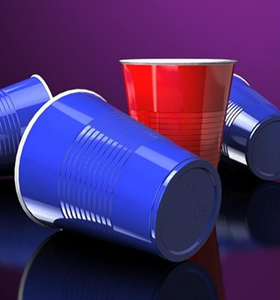 Gobelets jetables en plastique double couleur pour espresso, bière, jeux de beerpong, avec logo personnalisé – Vente en gros - Product Image 5