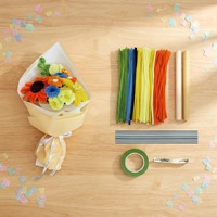 Kit de Création de Bouquet de Fleurs en Chenille DIY pour Enfants, Kit de Fabrication de Bouquet de Fleurs en Tiges de Crayon, Ensemble de Jouets Artisanaux DIY Faits à la Main