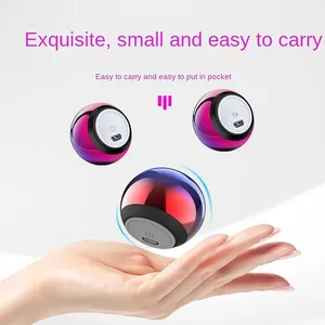 2024 New M3 Colorful Wireless Speakers Mini Electroplating Round Steel 3D Battery Metal Portable Wireless Mic OEM Subwoofer 12
