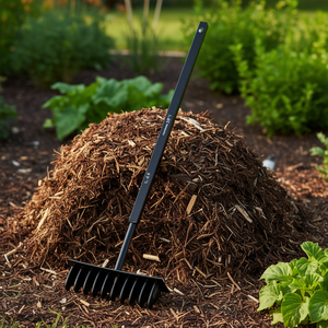 Aérateur de compost avec poignée de 5,9 pouces et tube d'extension de 29,6 pouces, outil de jardin manuel noir pour l'aération du sol - Product Image 2