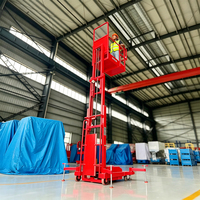 Pengangkat Barang Semi-Elektrik Mini Berkualitas Tinggi dengan Ketinggian Kerja 4m-6.5m dan Kapasitas Beban 200KG