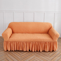 2024 nouvelle housse de canapé en forme de L en tissu polyester imperméable crème housses de canapé de couleur crème pour canapés