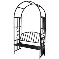 Arche en métal élégante et facile à installer, arbre de vie, pergola décorative antique en fer forgé, porte pour jardin extérieur