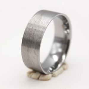 Noyau de bague en tungstène unisexe avec opale Punk Style Channel Setting Jewelry Engagement Gift Party Anniversary Children All Occasions - Product Image 1