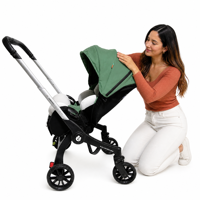 Poussette bébé 3 en 1 en alliage d'aluminium, légère, pour voyage, utilisation en extérieur, pliable, nouveau-né, tout-petit, capacité de charge de 20 kg