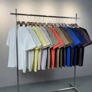 Wholesale Luxury Unisex 300GSM Boxy Heavyweight Men's 100% Cotton Sleeve T-Shirt Breathable Oversized Casual T Shirt for Men - Product Image 1
