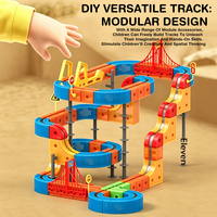Set de Tren Magnético Luminoso de 115 Piezas, Marca KSF, Batería de Litio, Material Plástico, Colección de Trenes al por Mayor para Tiendas STEM