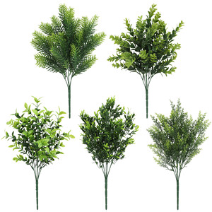 Bouquet de verdure artificielle Guanyi en plastique pour décoration intérieure et extérieure, mariage, maison, lot de 5 - Product Image 1