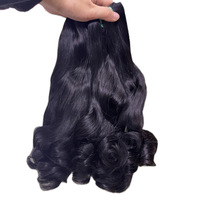 Cabello Humano 100% Pre-Adherido SDD Rizado y Voluminoso para Rizado Birmano, Puede Permanecer Rizado, Uso Diario