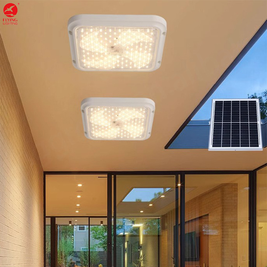 High Quality IP65 LED Solar Ceiling Lamp for Garden 30W-200W Intelligent with 50000 Hours Lifespan