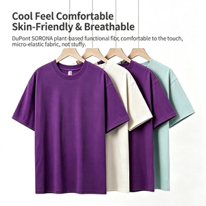 T-shirts en coton <span class=keywords><strong>Salona</strong></span> tricoté uni, doux et personnalisables pour hommes, multicolores, avec logo personnalisé - Product Image 2