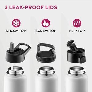 Custom Logo Stainless Steel Vacuum <b>Flask</b> for Kids & Adults-Eco-Friendly 6-12hrs Thermal Insulation Portable Sports Gym Use - Product Image 3