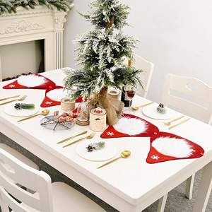 <b>Christmas</b> Santa Clause Decorations <b>Table</b> Runners Faceless Doll Patchwork Placemats-Factory Wholesale Eco-Friendly & Durable - Product Image 3
