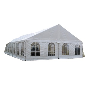 Carpa de Boda Personalizada de PVC Blanco CON Ventana, de Una Sola Capa, de Acero, Resistente a los Rayos UV para las Cuatro Estaciones, para Almacenamiento, Exposiciones, Exteriores, Exhibición de Autos - Product Image 1