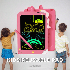 Tablette d'écriture LCD réutilisable pour enfants de 8,5 pouces avec stylet - Product Image 2